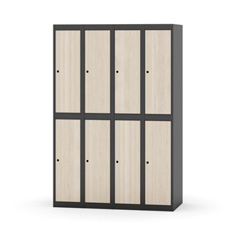 Novis garderobeskab lige topplade 2:4 B120 cm