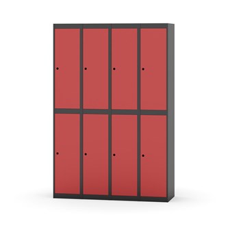 Novis garderobeskab lige topplade 2:4 B120 cm