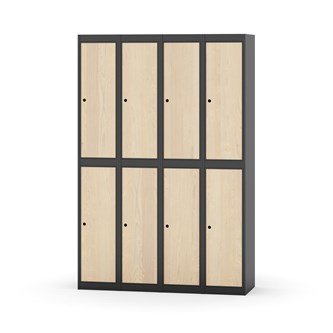 Novis garderobeskab lige topplade 2:4 B120 cm