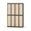 Novis garderobeskab lige topplade 2:4 B120 cm