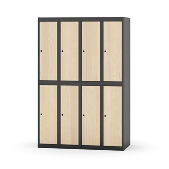 Novis garderobeskab lige topplade 2:4 B120 cm