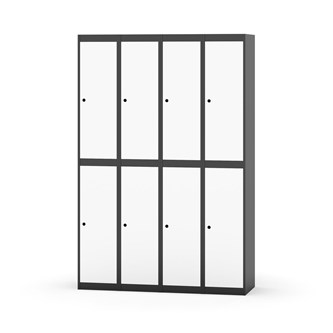Novis garderobeskab lige topplade 2:4 B120 cm