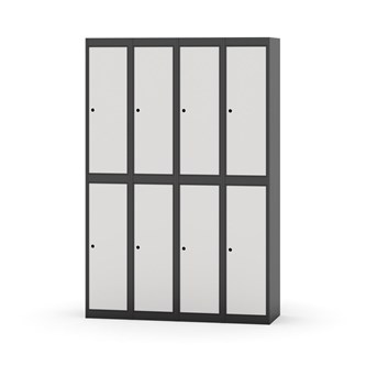 Novis garderobeskab lige topplade 2:4 B120 cm