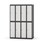 Novis garderobeskab lige topplade 2:4 B120 cm