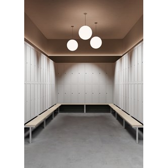 Novis garderobeskab lige topplade 2:4 B120 cm