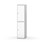 Novis garderobeskab lige topplade 2:1 B40 cm