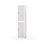 Novis garderobeskab lige topplade 2:1 B40 cm