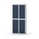 Novis garderobeskab lige topplade 2:2 B80 cm