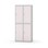 Novis garderobeskab lige topplade 2:2 B80 cm