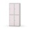 Novis garderobeskab lige topplade 2:2 B80 cm