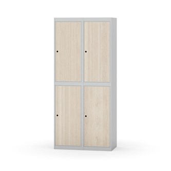 Novis garderobeskab lige topplade 2:2 B80 cm