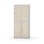 Novis garderobeskab lige topplade 2:2 B80 cm