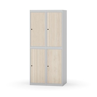 Novis garderobeskab lige topplade 2:2 B80 cm