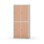 Novis garderobeskab lige topplade 2:2 B80 cm