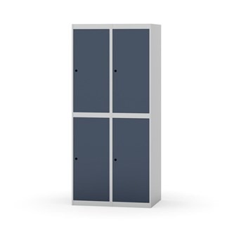 Novis garderobeskab lige topplade 2:2 B80 cm