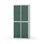Novis garderobeskab lige topplade 2:2 B80 cm