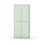 Novis garderobeskab lige topplade 2:2 B80 cm