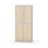 Novis garderobeskab lige topplade 2:2 B80 cm