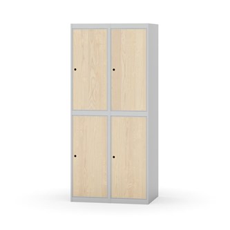 Novis garderobeskab lige topplade 2:2 B80 cm