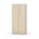 Novis garderobeskab lige topplade 2:2 B80 cm