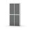 Novis garderobeskab lige topplade 2:2 B80 cm