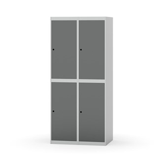 Novis garderobeskab lige topplade 2:2 B80 cm