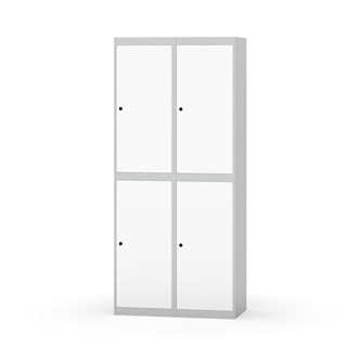 Novis garderobeskab lige topplade 2:2 B80 cm