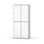 Novis garderobeskab lige topplade 2:2 B80 cm