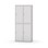 Novis garderobeskab lige topplade 2:2 B80 cm