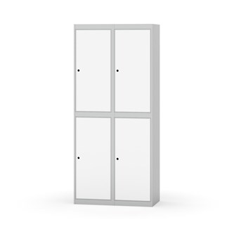 Novis garderobeskab lige topplade 2:2 B80 cm