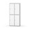Novis garderobeskab lige topplade 2:2 B80 cm