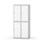 Novis garderobeskab lige topplade 2:2 B80 cm