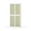 Novis garderobeskab lige topplade 2:2 B80 cm