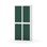 Novis garderobeskab lige topplade 2:2 B80 cm