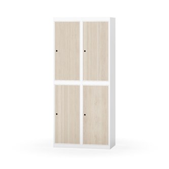 Novis garderobeskab lige topplade 2:2 B80 cm