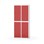Novis garderobeskab lige topplade 2:2 B80 cm