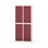 Novis garderobeskab lige topplade 2:2 B80 cm