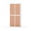 Novis garderobeskab lige topplade 2:2 B80 cm