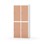 Novis garderobeskab lige topplade 2:2 B80 cm