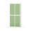 Novis garderobeskab lige topplade 2:2 B80 cm