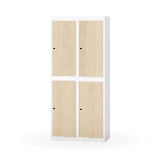 Novis garderobeskab lige topplade 2:2 B80 cm