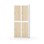 Novis garderobeskab lige topplade 2:2 B80 cm
