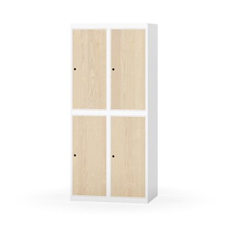 Novis garderobeskab lige topplade 2:2 B80 cm