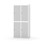 Novis garderobeskab lige topplade 2:2 B80 cm