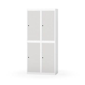 Novis garderobeskab lige topplade 2:2 B80 cm