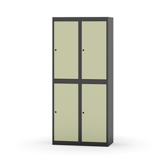 Novis garderobeskab lige topplade 2:2 B80 cm