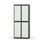 Novis garderobeskab lige topplade 2:2 B80 cm