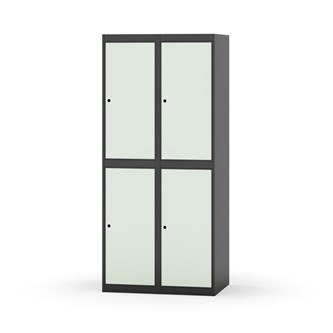 Novis garderobeskab lige topplade 2:2 B80 cm