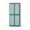 Novis garderobeskab lige topplade 2:2 B80 cm