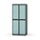 Novis garderobeskab lige topplade 2:2 B80 cm